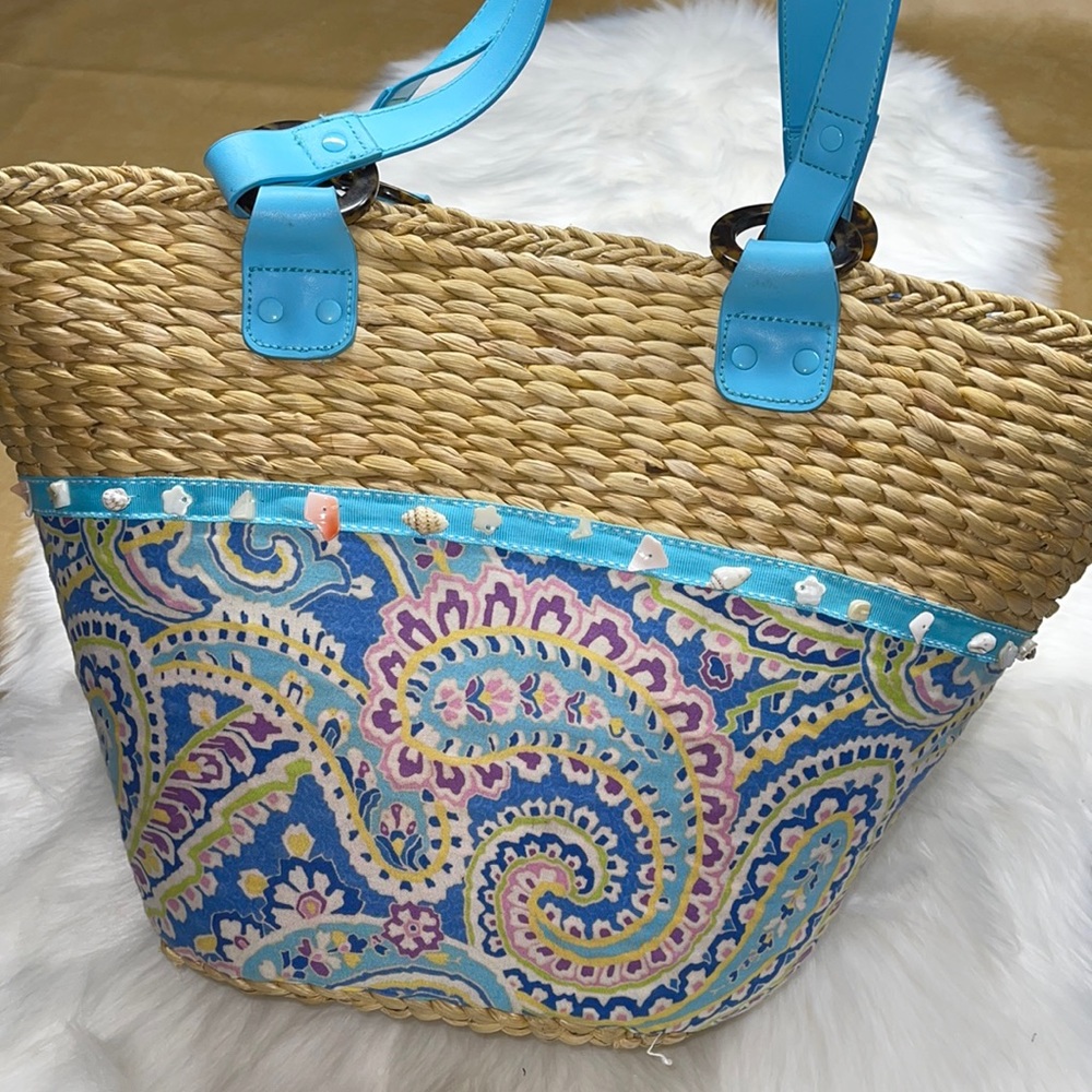 VERA BRADLEY straw bag